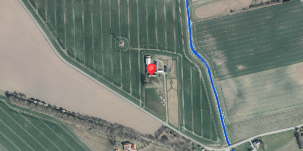 Oversvømmelsesrisiko fra vandløb på Hyllestedvej 55, 4261 Dalmose