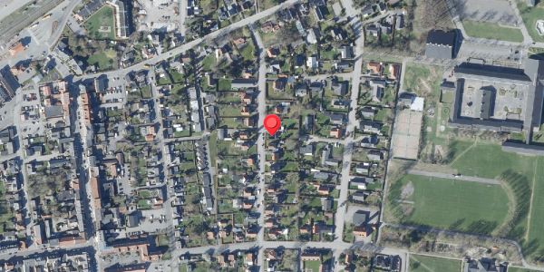 Oversvømmelsesrisiko fra vandløb på Allegade 13, 4690 Haslev