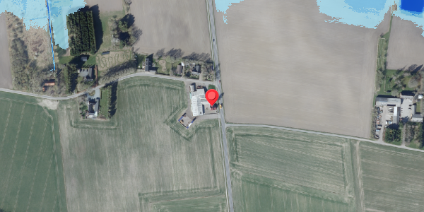 Oversvømmelsesrisiko fra vandløb på Kirkevej 8, . , 4690 Haslev