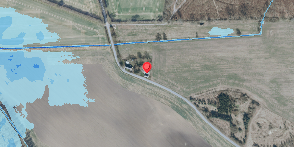 Oversvømmelsesrisiko fra vandløb på Sanderhusvej 10, . , 4690 Haslev