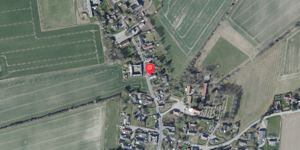 Oversvømmelsesrisiko fra vandløb på Teestrup Bygade 34B, 4690 Haslev