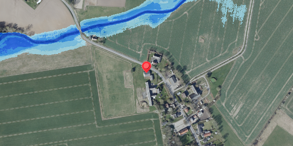 Oversvømmelsesrisiko fra vandløb på Teestrup Bygade 41, 4690 Haslev