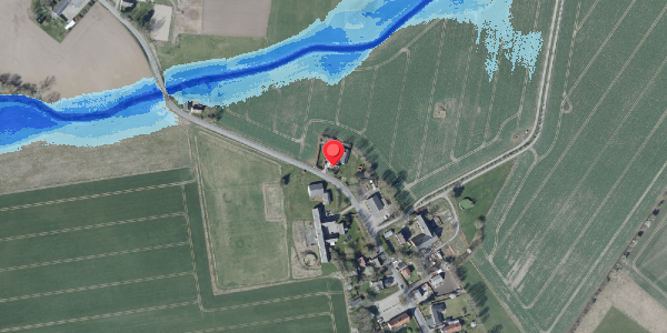 Oversvømmelsesrisiko fra vandløb på Teestrup Bygade 56B, . , 4690 Haslev