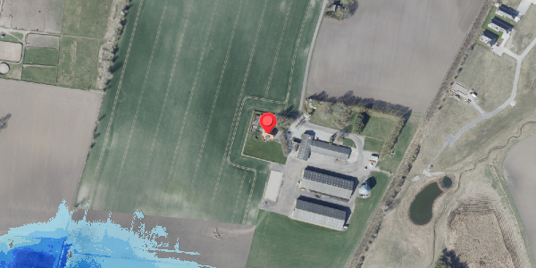 Oversvømmelsesrisiko fra vandløb på Teestrupvej 23, . , 4690 Haslev