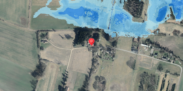 Oversvømmelsesrisiko fra vandløb på Møsten 13, 4420 Regstrup