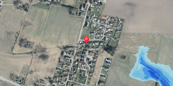 Oversvømmelsesrisiko fra vandløb på Solvej 4, 4532 Gislinge