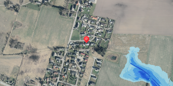Oversvømmelsesrisiko fra vandløb på Solvej 8, 4532 Gislinge
