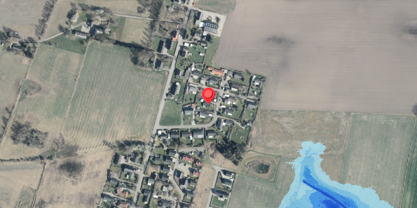 Oversvømmelsesrisiko fra vandløb på Solvej 9, 4532 Gislinge