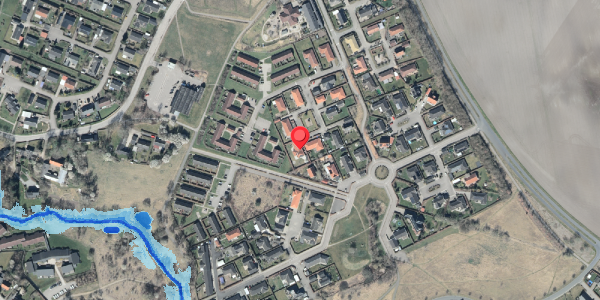 Oversvømmelsesrisiko fra vandløb på Erantisvej 13, 4420 Regstrup