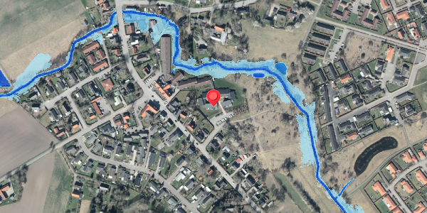 Oversvømmelsesrisiko fra vandløb på Åhaven 3, 4420 Regstrup