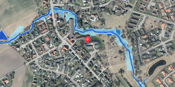 Oversvømmelsesrisiko fra vandløb på Åhaven 13, 4420 Regstrup