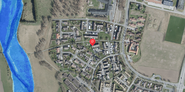 Oversvømmelsesrisiko fra vandløb på Abelsvej 24, 4100 Ringsted