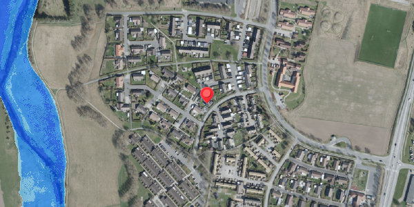 Oversvømmelsesrisiko fra vandløb på Abelsvej 32, 4100 Ringsted