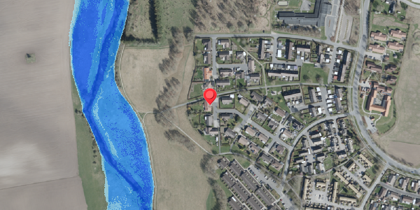Oversvømmelsesrisiko fra vandløb på Abelsvej 48, 4100 Ringsted