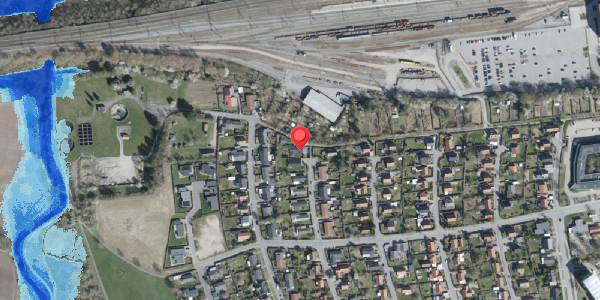 Oversvømmelsesrisiko fra vandløb på Acacievej 2, 4100 Ringsted