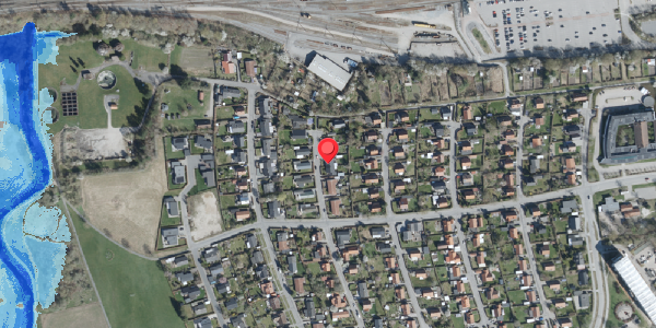 Oversvømmelsesrisiko fra vandløb på Acacievej 5A, 4100 Ringsted