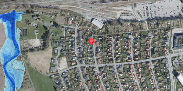 Oversvømmelsesrisiko fra vandløb på Acacievej 6, 4100 Ringsted
