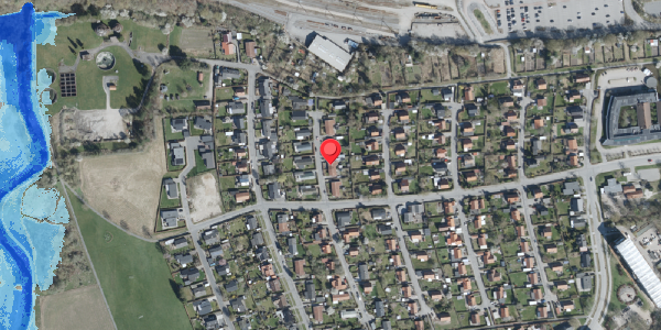 Oversvømmelsesrisiko fra vandløb på Acacievej 7A, 4100 Ringsted
