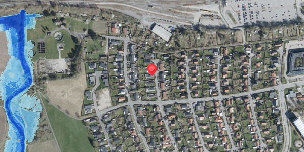 Oversvømmelsesrisiko fra vandløb på Acacievej 8, 4100 Ringsted