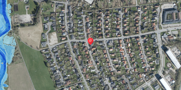 Oversvømmelsesrisiko fra vandløb på Acacievej 11, 4100 Ringsted