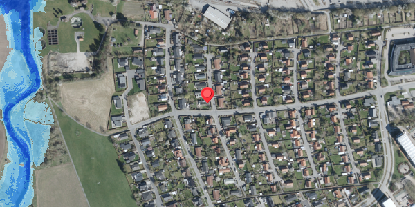 Oversvømmelsesrisiko fra vandløb på Acacievej 14, 4100 Ringsted