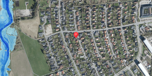 Oversvømmelsesrisiko fra vandløb på Acacievej 18, 4100 Ringsted