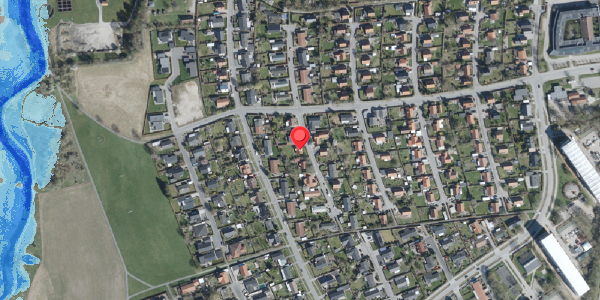 Oversvømmelsesrisiko fra vandløb på Acacievej 20, 4100 Ringsted