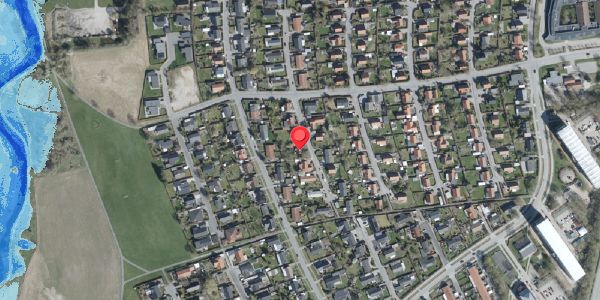 Oversvømmelsesrisiko fra vandløb på Acacievej 22, 4100 Ringsted