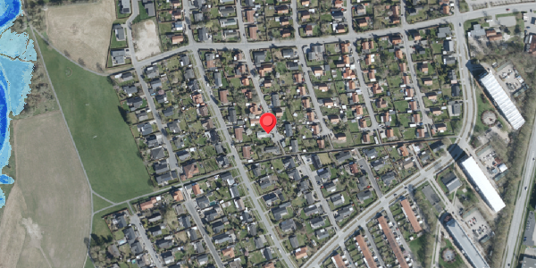 Oversvømmelsesrisiko fra vandløb på Acacievej 28, 4100 Ringsted