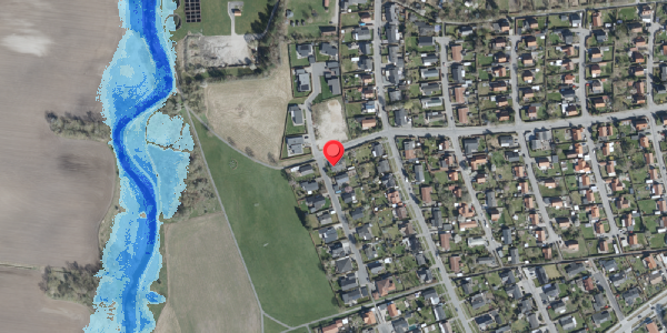 Oversvømmelsesrisiko fra vandløb på Avnbøgevej 1, 4100 Ringsted