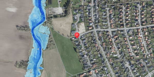 Oversvømmelsesrisiko fra vandløb på Avnbøgevej 2, 4100 Ringsted