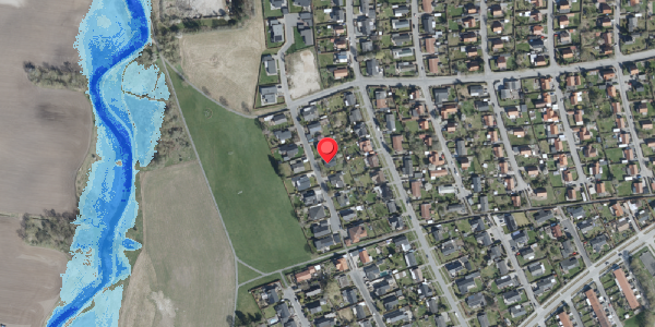 Oversvømmelsesrisiko fra vandløb på Avnbøgevej 7, 4100 Ringsted