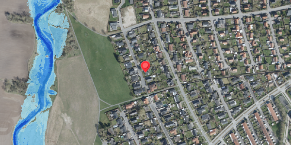 Oversvømmelsesrisiko fra vandløb på Avnbøgevej 11, 4100 Ringsted