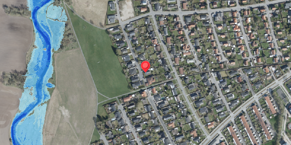 Oversvømmelsesrisiko fra vandløb på Avnbøgevej 13, 4100 Ringsted