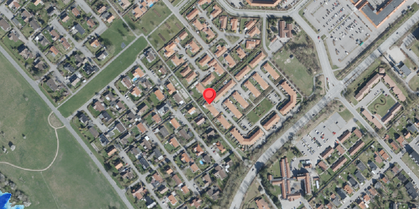 Oversvømmelsesrisiko fra vandløb på Bispegården 16, 4100 Ringsted
