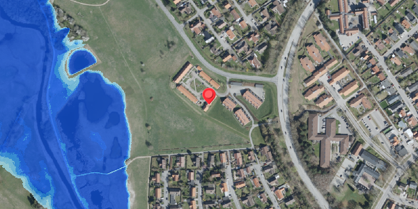 Oversvømmelsesrisiko fra vandløb på Bjergbakken 47, 4100 Ringsted