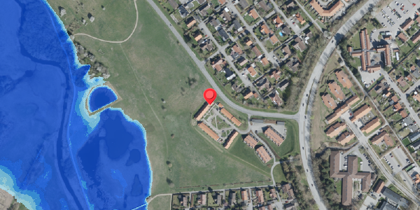 Oversvømmelsesrisiko fra vandløb på Bjergbakken 69, 4100 Ringsted