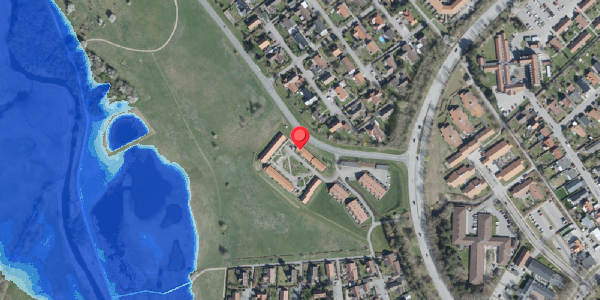 Oversvømmelsesrisiko fra vandløb på Bjergbakken 73, 4100 Ringsted