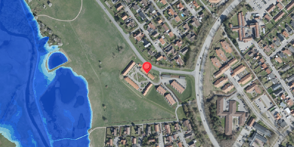 Oversvømmelsesrisiko fra vandløb på Bjergbakken 77, 4100 Ringsted