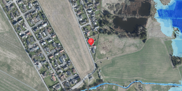 Oversvømmelsesrisiko fra vandløb på Bjergvej 14, 4100 Ringsted