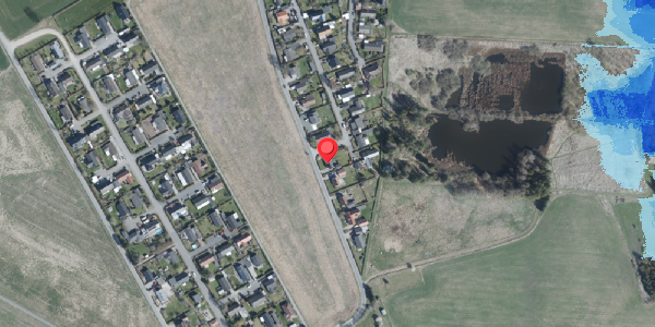Oversvømmelsesrisiko fra vandløb på Bjergvej 20, 4100 Ringsted