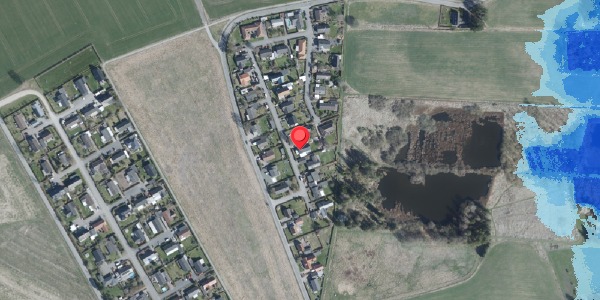 Oversvømmelsesrisiko fra vandløb på Bjergvej 32, 4100 Ringsted