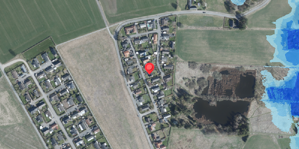 Oversvømmelsesrisiko fra vandløb på Bjergvej 36, 4100 Ringsted