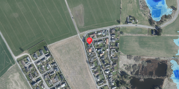 Oversvømmelsesrisiko fra vandløb på Bjergvej 45, 4100 Ringsted