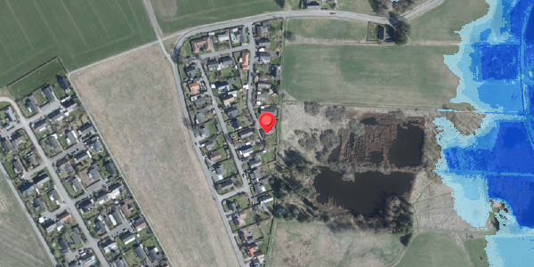 Oversvømmelsesrisiko fra vandløb på Bjergvej 50, 4100 Ringsted