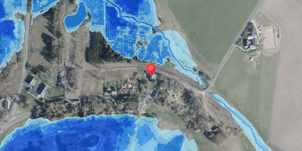 Oversvømmelsesrisiko fra vandløb på Bjergvej 109B, . , 4100 Ringsted