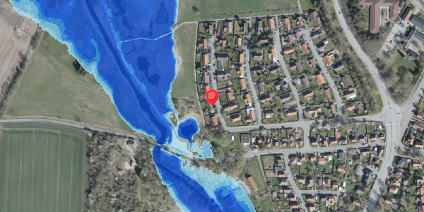 Oversvømmelsesrisiko fra vandløb på Dalmosevej 3, . , 4100 Ringsted