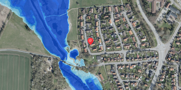 Oversvømmelsesrisiko fra vandløb på Dalmosevej 4, . , 4100 Ringsted