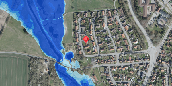 Oversvømmelsesrisiko fra vandløb på Dalmosevej 6, . , 4100 Ringsted