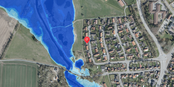 Oversvømmelsesrisiko fra vandløb på Dalmosevej 7, . , 4100 Ringsted